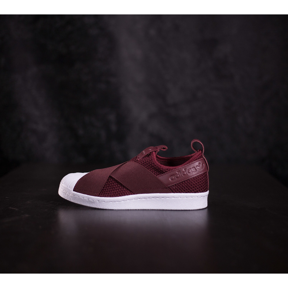 D mske bordov tenisky adidas Superstar Slip On s bielou pi kou