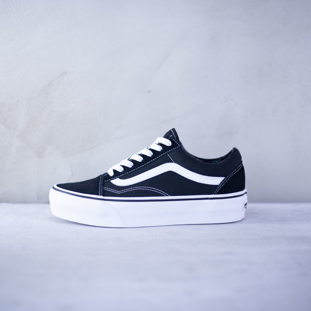 vans old skool damier platform