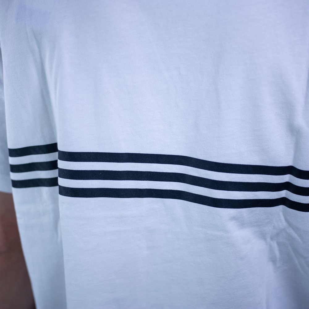 Pánske biele bavlnené tričko značky adidas Originals Outline TRF s