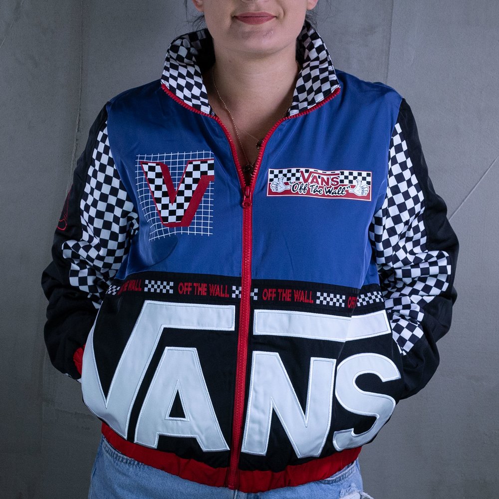 Vans Bmx Vans Off The Wall Windbreaker Vans Women's Sz M Black BMX