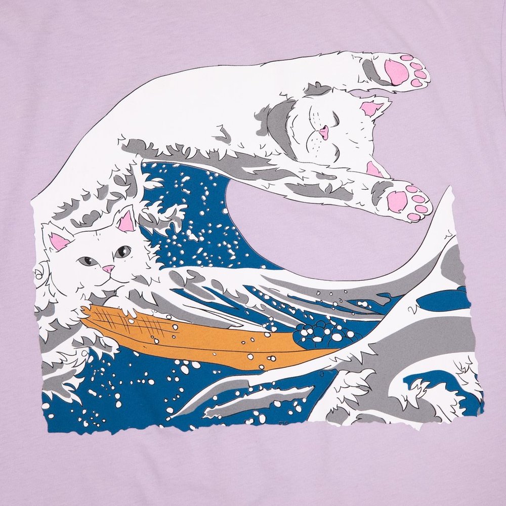 Tričko v pastelovej fialovej farbe od Ripndip v modeli The ...
