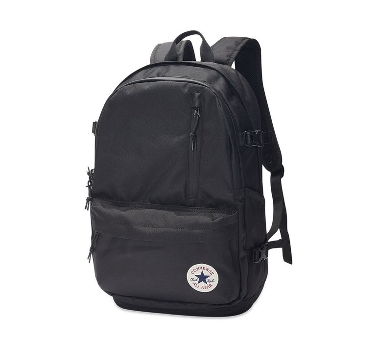 Čierny školský batoh od Converse model Straight Edge má vystužené