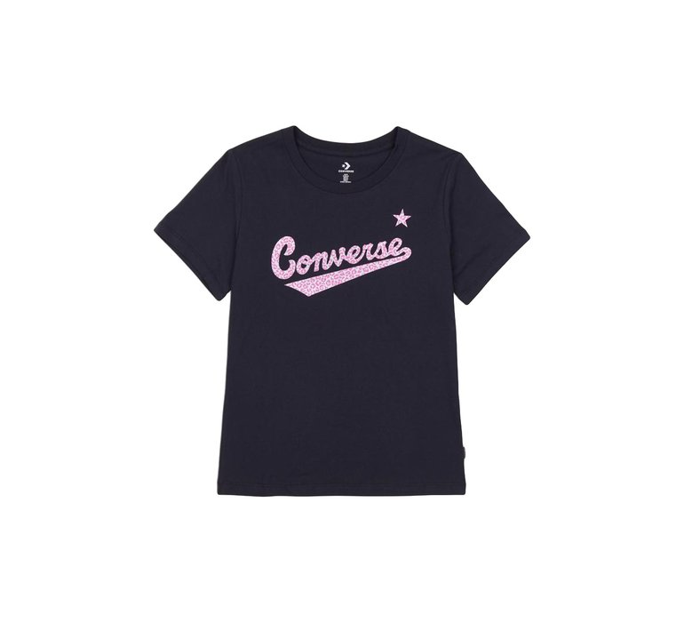 Converse Script Logo Leopard Infill Classic Tee