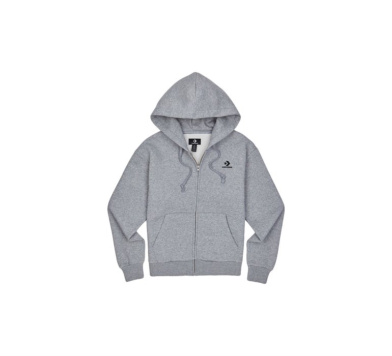 Converse Embroidered Star Chevron Full Zip Hoodie