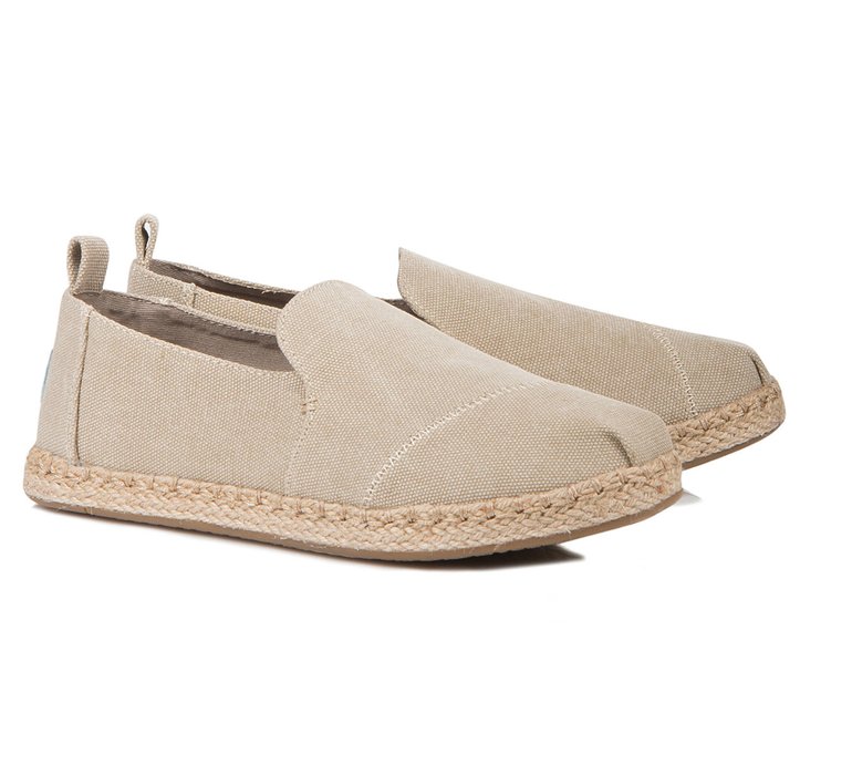 Toms Alpargatas Desert Washed Canvas Deconstructed