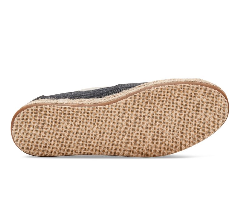 Toms Black Washed Canvas Alpargata