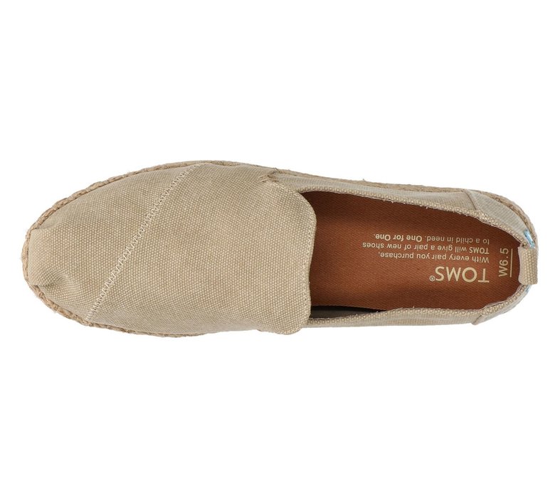 Toms Alpargatas Desert Washed Canvas Deconstructed