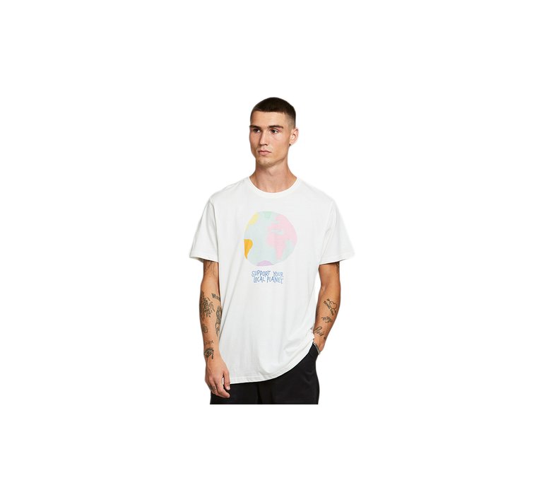 Dedicated T-shirt Stockholm Color Globe Off-White