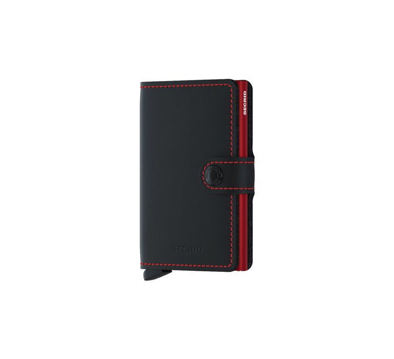 Secrid Miniwallet Matte Black & Red