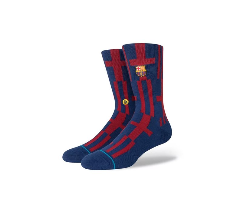 Stance Futbol Club Barcelona Banner Crew Socks