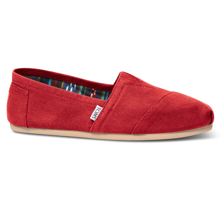 Toms Alpargatas W Red Canvas