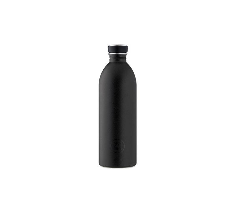 24 Bottles Urban Bottle Tuxedo Black 1L