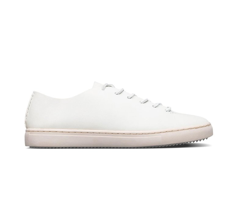 Clae One Piece White Vegan Retan Leather