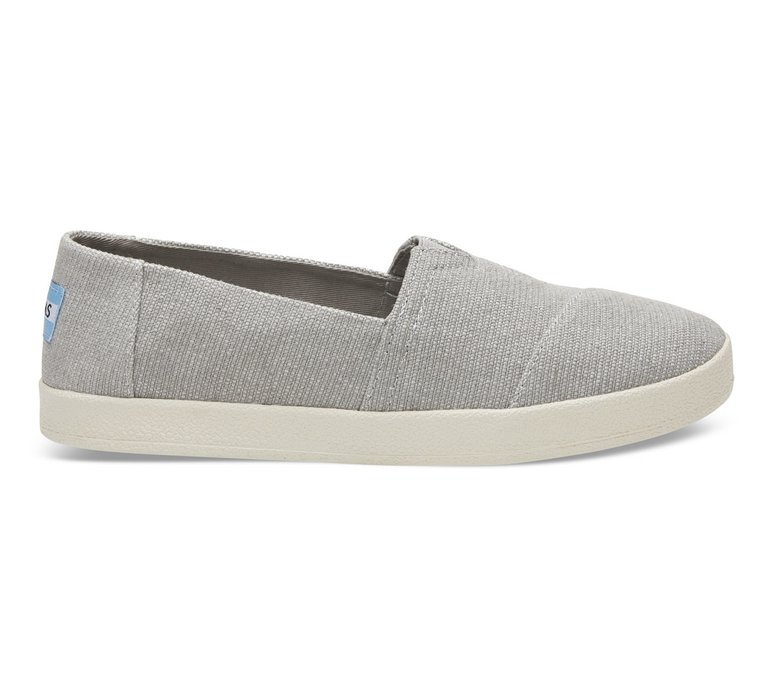 Toms Drizzle Grey Heavy Canvas 