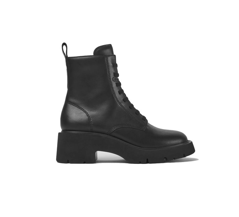 Camper Milah Lace-Up Black Boots