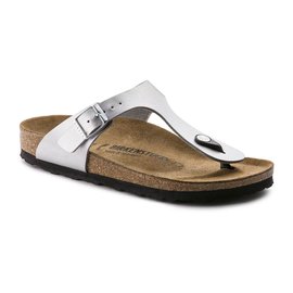 Birkenstock Gizeh Birko-Flor Silver Regular Fit