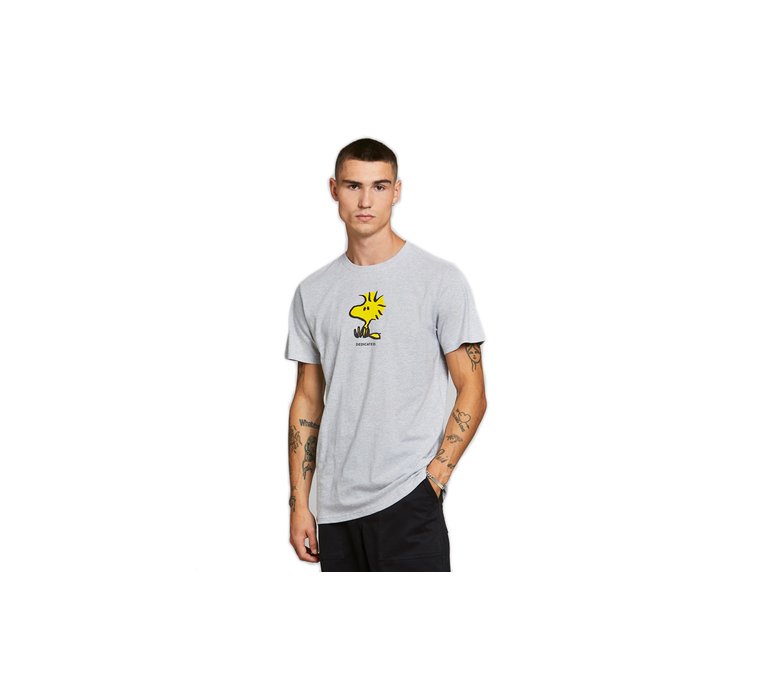 Dedicated T-shirt Stockholm Woodstock Grey Melange