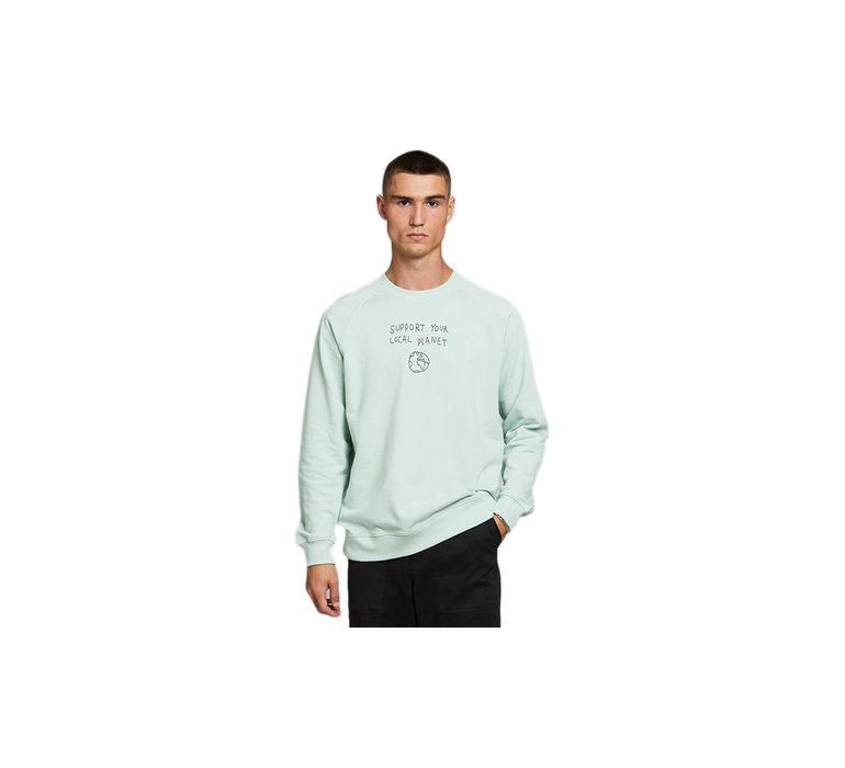 Dedicated Sweatshirt Malmoe Local Planet Mint