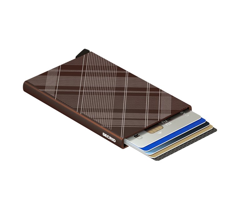 Secrid Cardprotector Laser tartan Brown