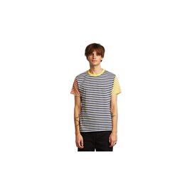 Dedicated T-shirt Stockholm Block Stripes Multi Color