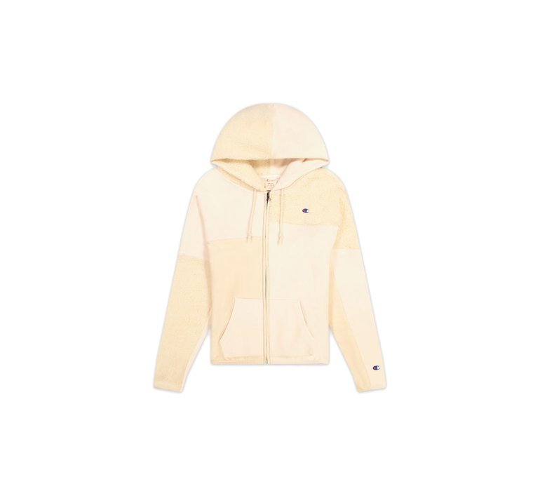 Champion Patchwork Velour Fleece ZIP-UP Hoodie