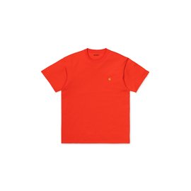 Carhartt WIP S/S Chase T-Shirt Safety Orange / Gold