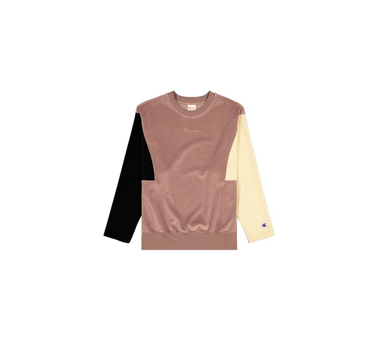 Champion Velour Colour Block Sweatshirt