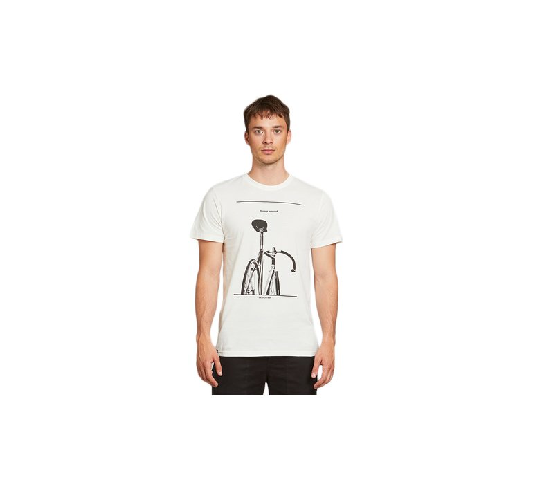 Dedicated T-shirt Stockholm Simplicity Bike Off-White