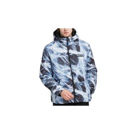 Caterpillar Allover Print Outdoor Jacket Blue