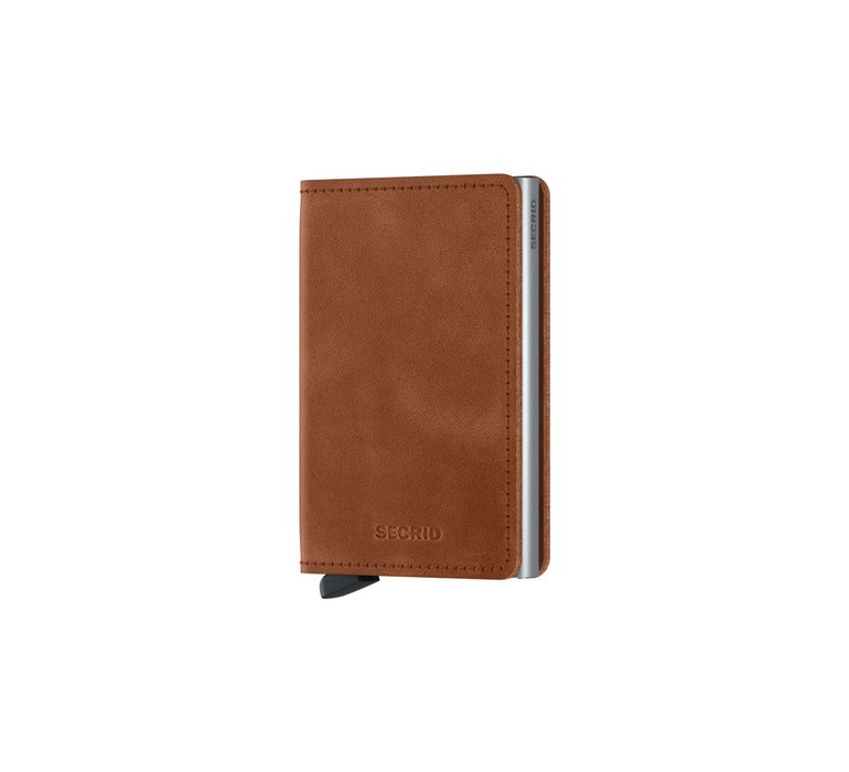 Secrid Slimwallet Vintage Cognac-Silver