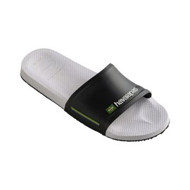 Havaianas Slide Brasil White/Black