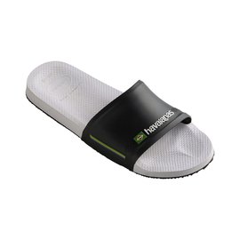 Havaianas Slide Brasil White/Black