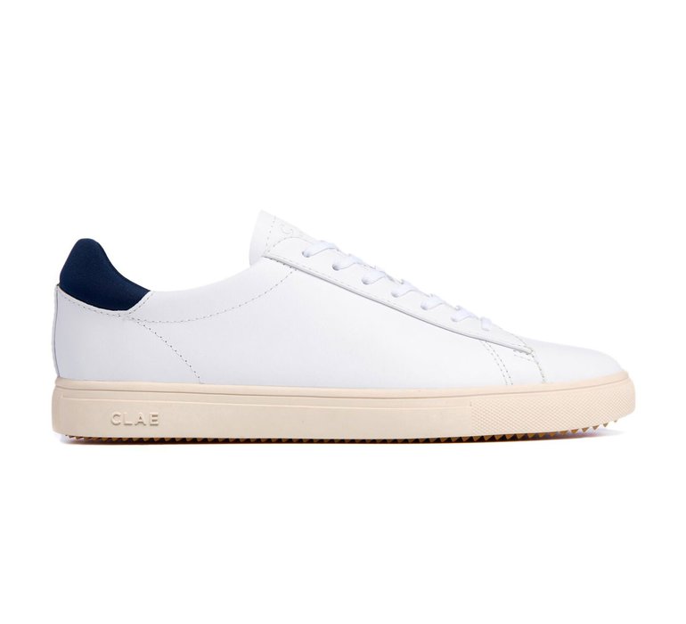 Clae Bradley White Leather