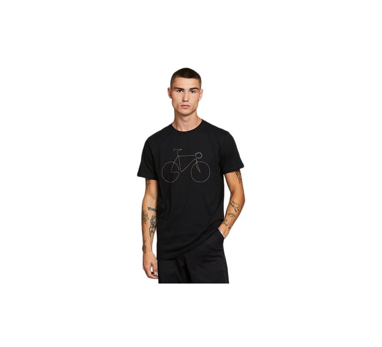 Dedicated T-shirt Stockholm Rainbow Bicycle Black