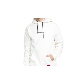 Caterpillar Double Print Hoodie White