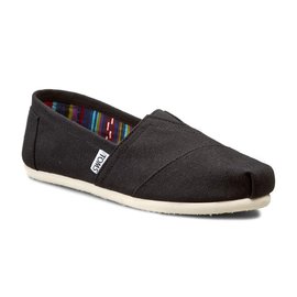 Toms Alpargatas Black Canvas