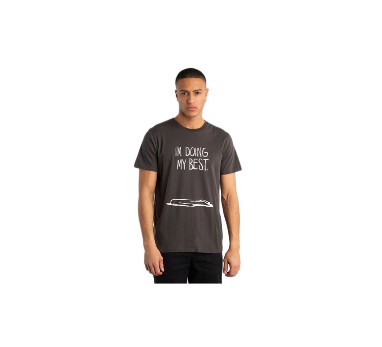 Dedicated T-shirt Stockholm Doing My Best Charcoal x CDR