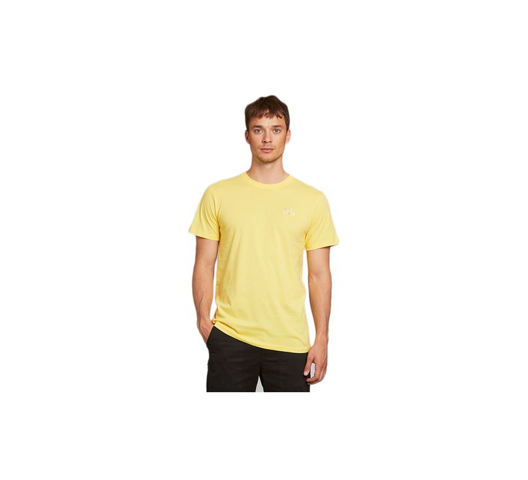 Dedicated T-shirt Stockholm Stitch Bike Yellow