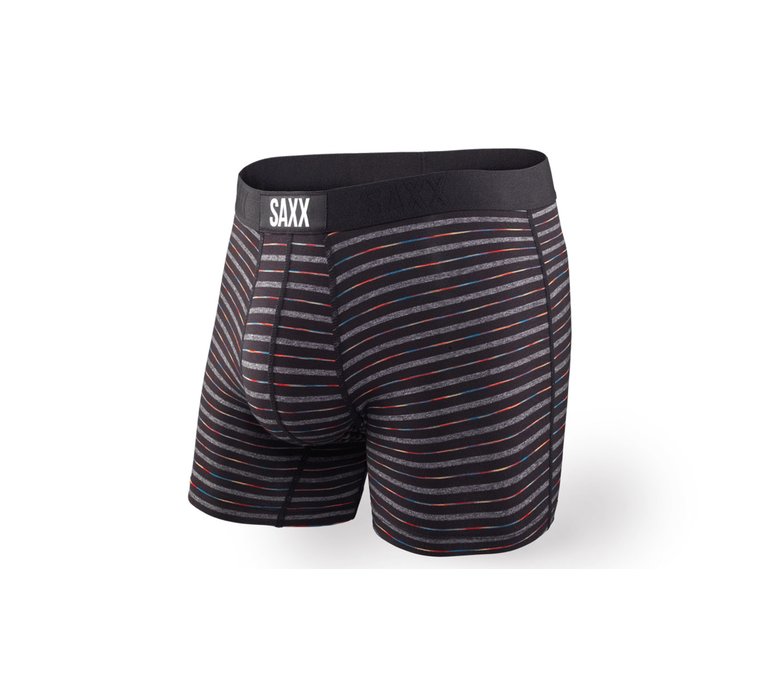 Saxx Vibe Boxer Brief Black Gradient Stripe