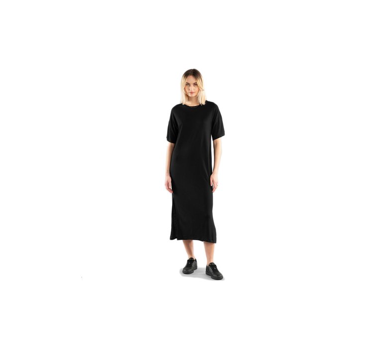 Dedicated Long T-shirt Dress Ronneby Black