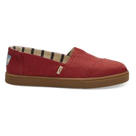 Toms Red Canvas Women's Cupsole Alpargatas