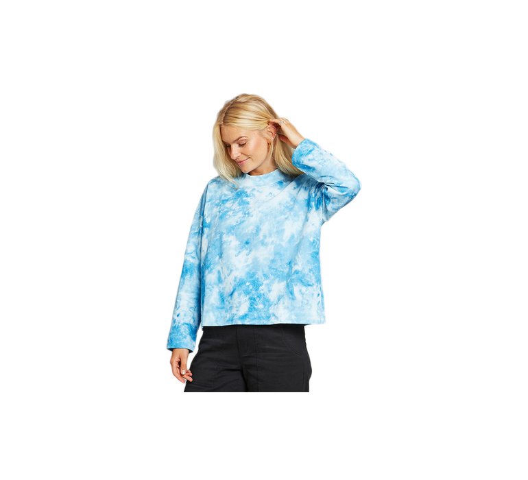 Dedicated Loose Sweatshirt Lerdala Tie Dye Blue