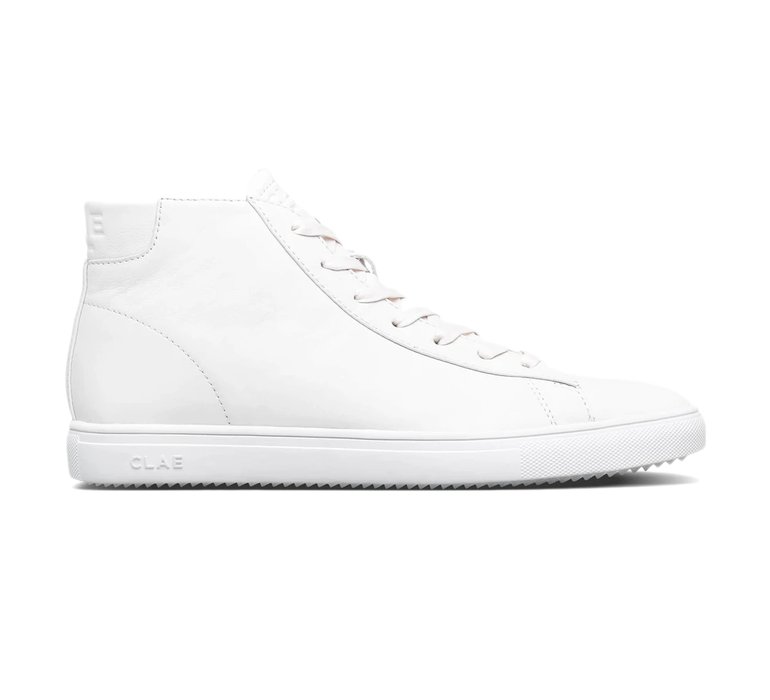 Clae Bradley Mid Tripple White Leather