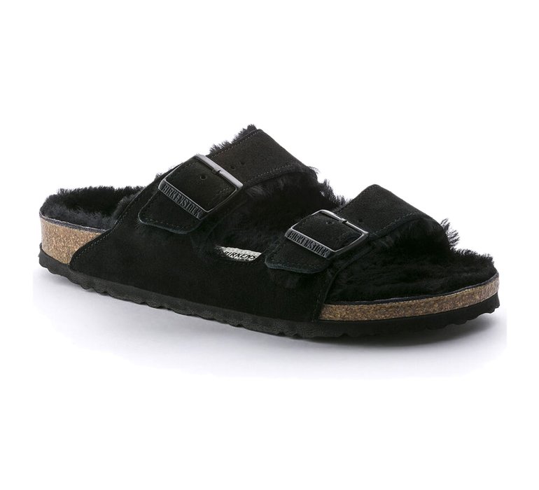 Birkenstock Arizona Shearling Black Regular Fit