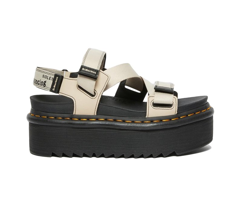 Dr. Martens Kimber Logo Webbing Strap Sandals