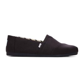 Toms Alpargata Black/Black Recycled Cotton Canvas 