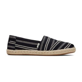 Toms Alpargata Rope Black Global Stripe Wmns