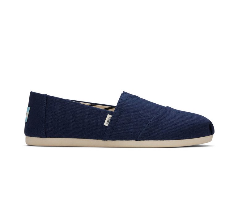 Toms Alpargata Navy Recycled Cotton Canvas