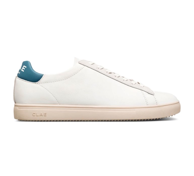 Clae Bradley California White Leather Stellar Blue