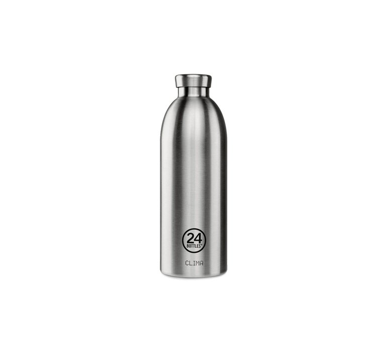 24 Bottles Clima Bottle Brushed Steel 850ml